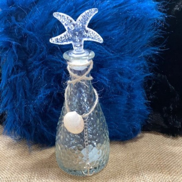 Starfish Pebble Texture Seaside Glass set decor - Picture 4 of 15